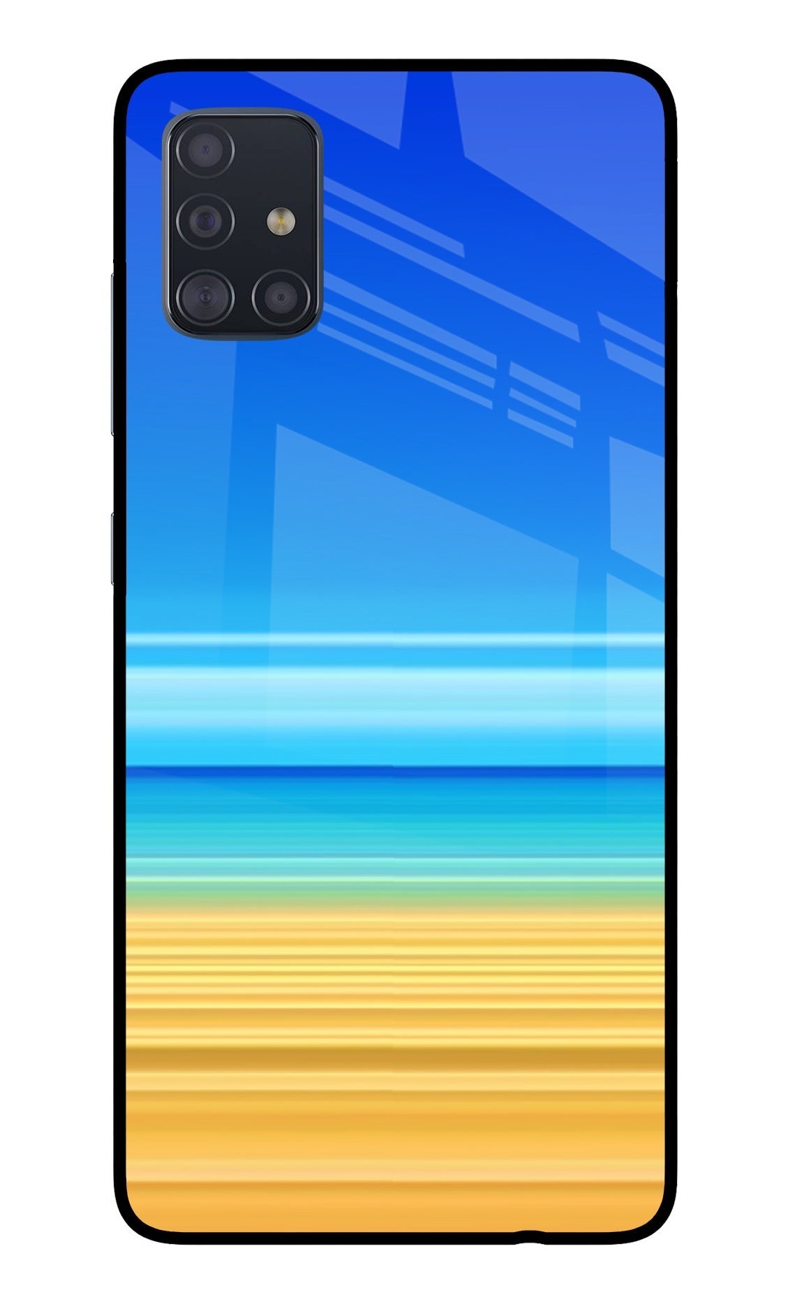 Beach Art Samsung A51 Glass Case