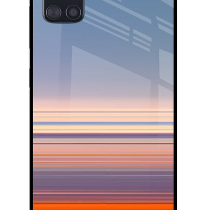 Morning Colors Samsung A51 Glass Case Back Cover by Casekaro