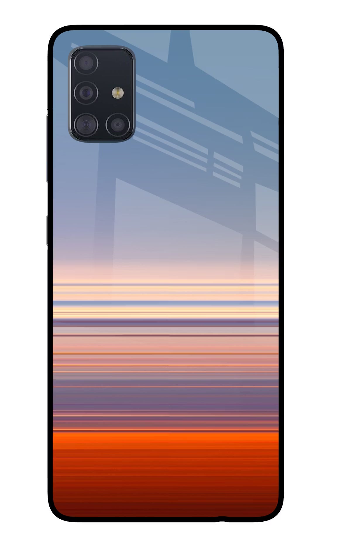 Morning Colors Samsung A51 Glass Case Back Cover by Casekaro