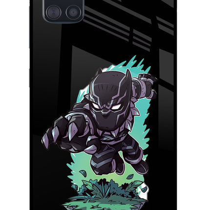 Black Panther Samsung A51 Glass Case Back Cover by Casekaro