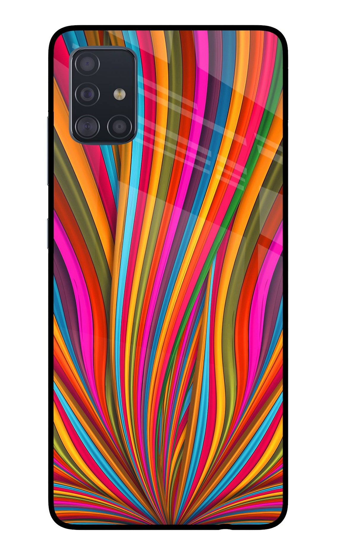 Trippy Wavy Samsung A51 Glass Case