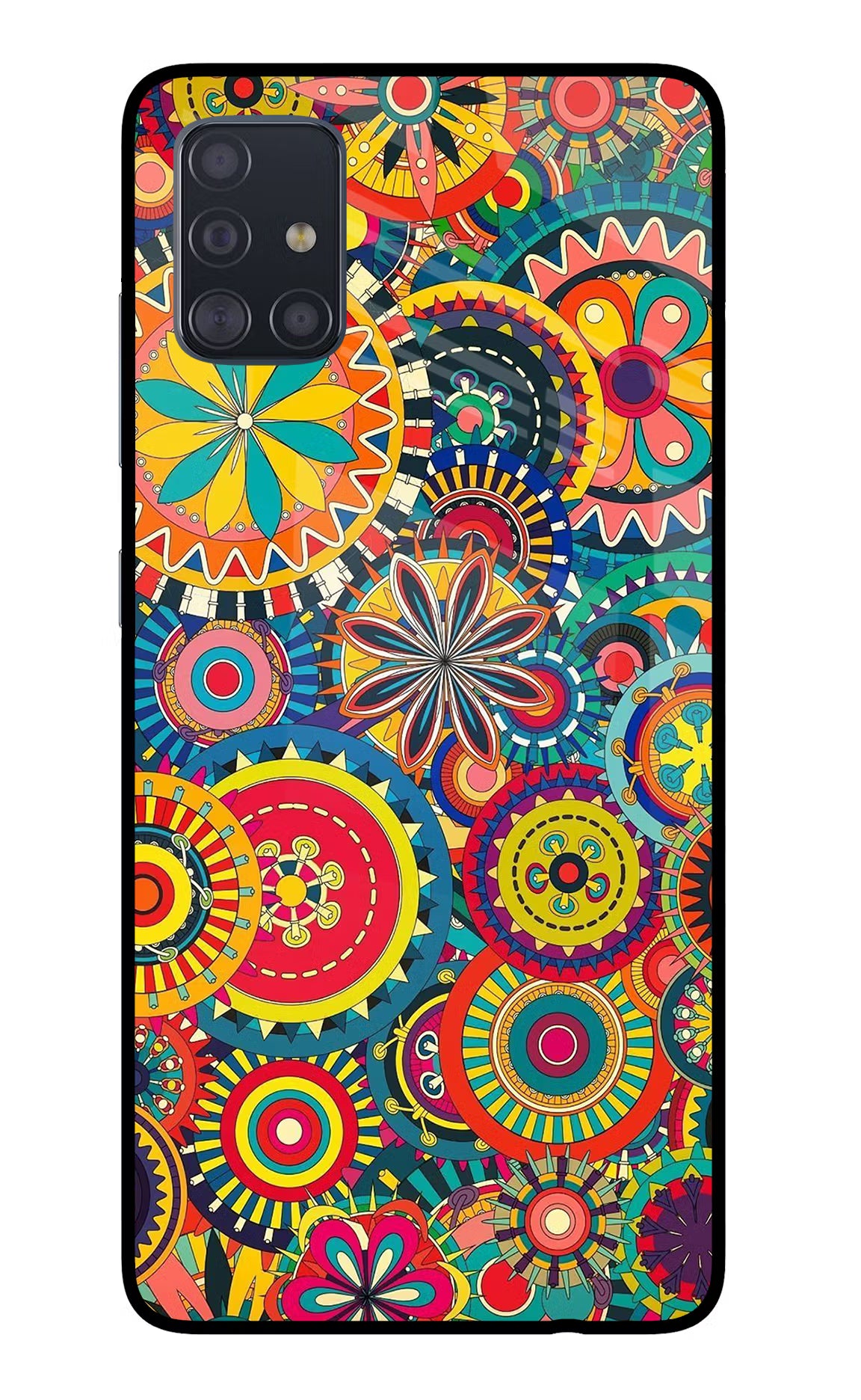 Gol Gol Art Samsung A51 Glass Case Back Cover by Casekaro