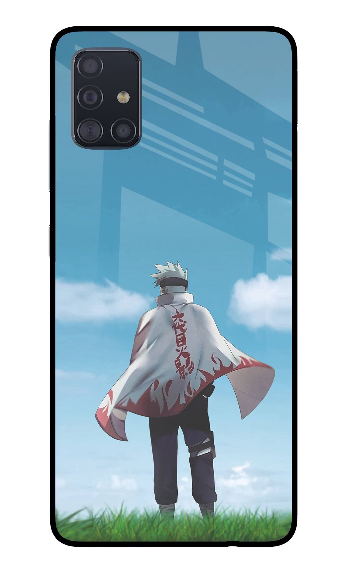 Kakashi Samsung A51 Glass Case Back Cover by Casekaro