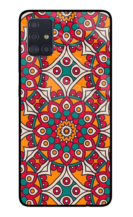 Mandala Art Samsung A51 Glass Case