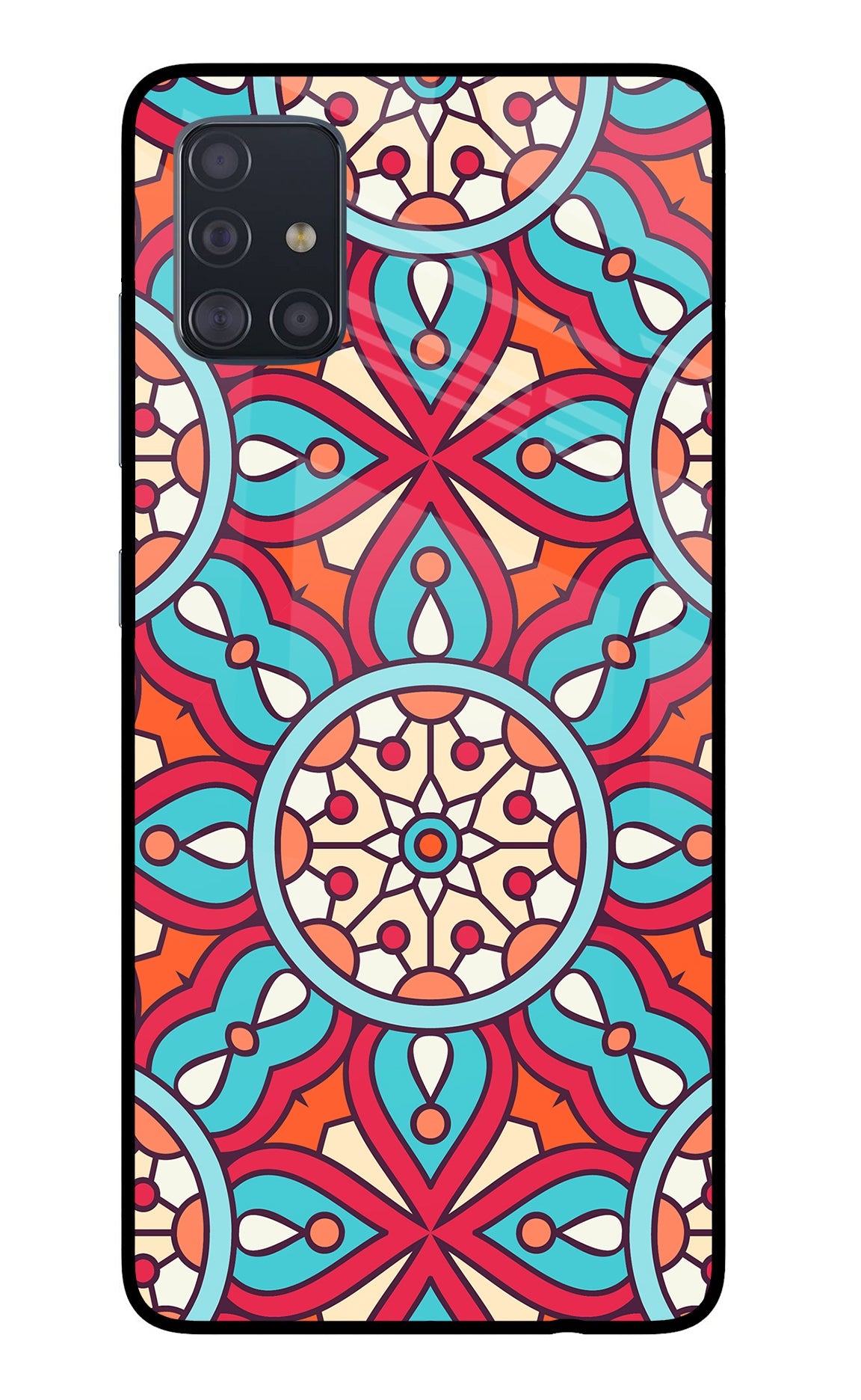 Mandala Geometric Samsung A51 Back Cover