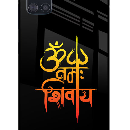 Om Namah Shivay Samsung A51 Glass Case Back Cover by Casekaro