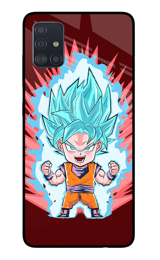 Goku Little Samsung A51 Glass Case