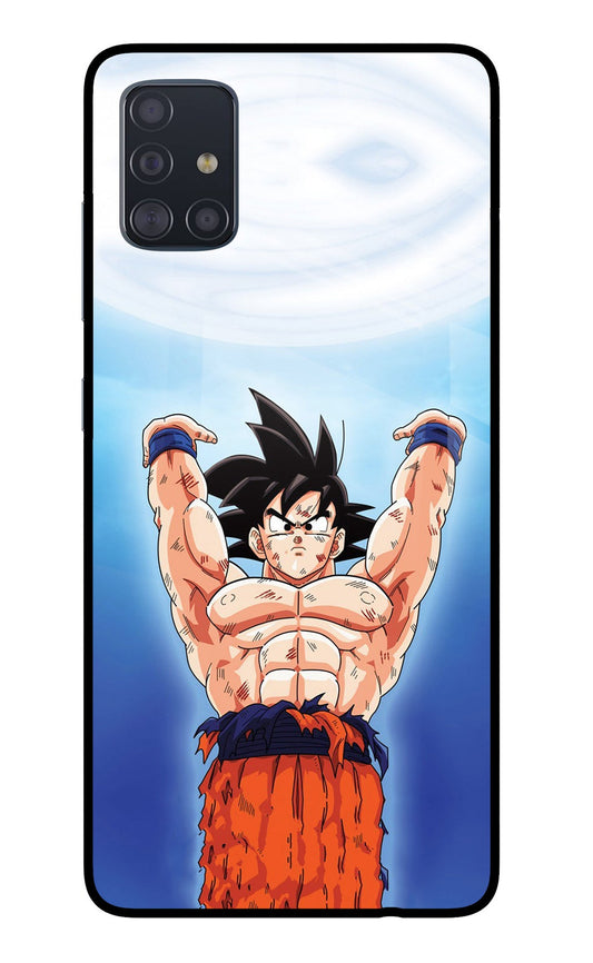 Goku Power Samsung A51 Glass Case