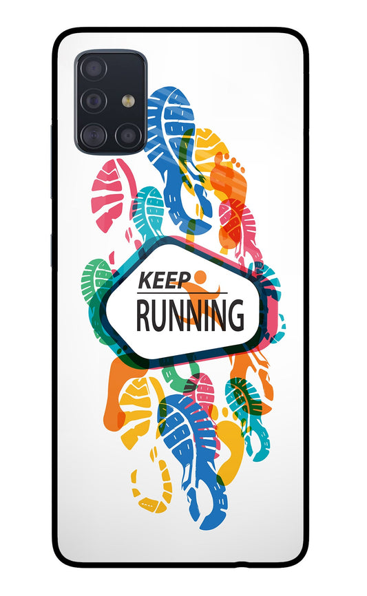 Keep Running Samsung A51 Glass Case