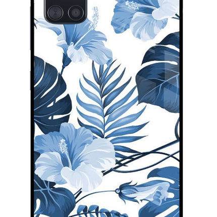Fabric Art Samsung A51 Glass Case Back Cover by Casekaro