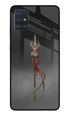 Shiv Trishul Samsung A51 Glass Case Back Cover by Casekaro