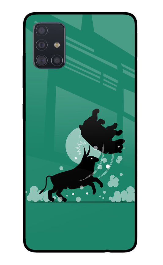 Bull Conqueror Samsung A51 Glass Case
