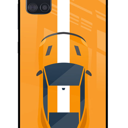 Highway Pursuit Samsung A51 Glass Case Back Cover by Casekaro
