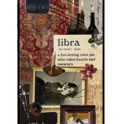 Libra Zodiac Samsung A51 Glass Case Back Cover by Casekaro