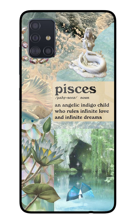 Pisces Zodiac Samsung A51 Glass Case