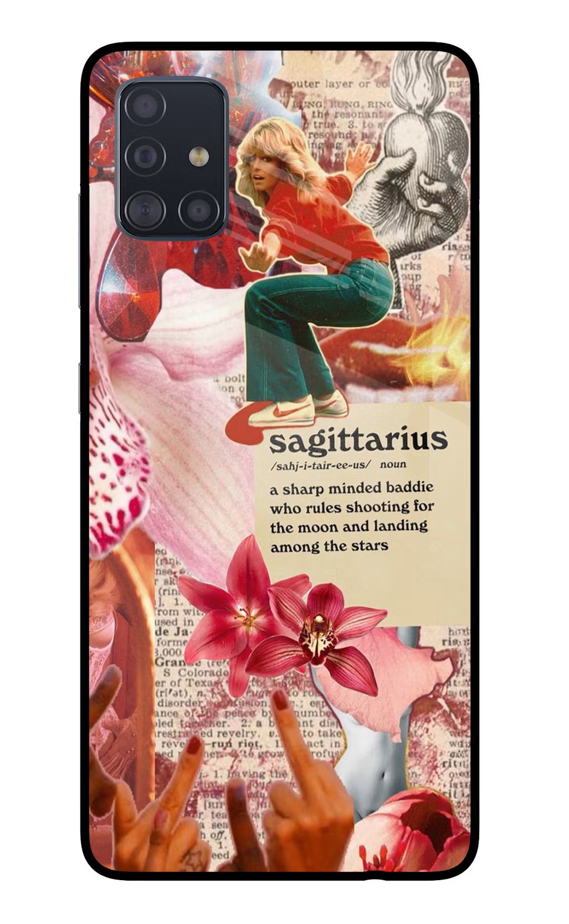 Sagittarius Zodiac Samsung A51 Glass Case
