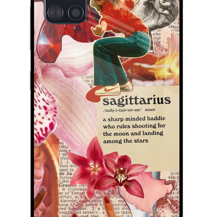 Sagittarius Zodiac Samsung A51 Glass Case Back Cover by Casekaro