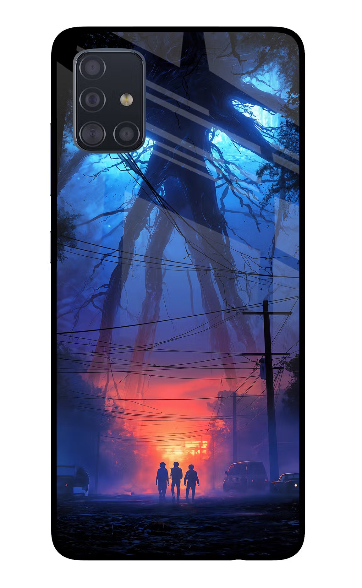 Ordinary Things Shadow Samsung A51 Glass Case Back Cover by Casekaro