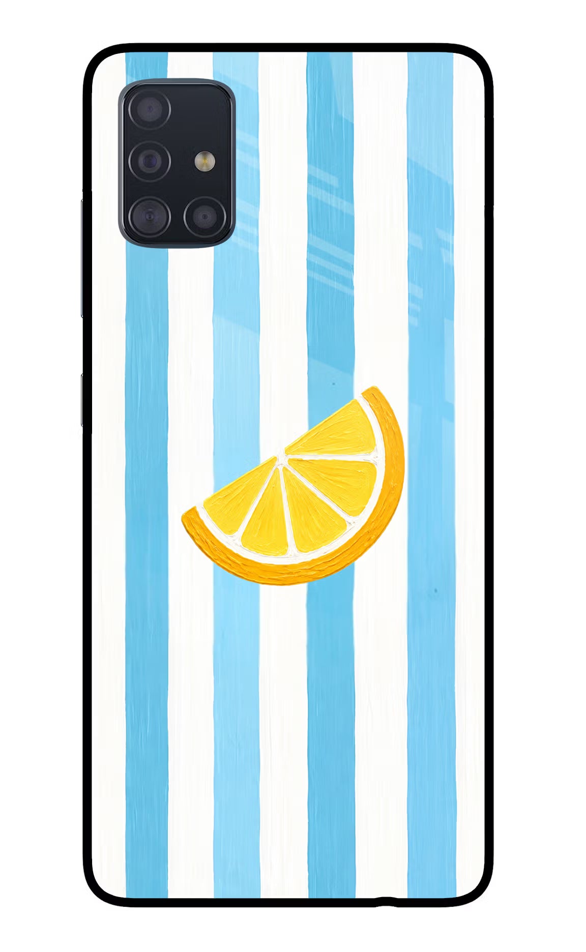 Summer Lemon Samsung A51 Glass Case