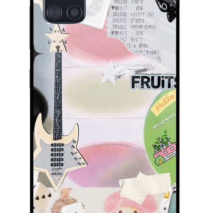 Softcore case Samsung A51 Glass Case Back Cover by Casekaro