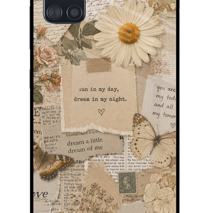 Vintage case Samsung A51 Glass Case Back Cover by Casekaro