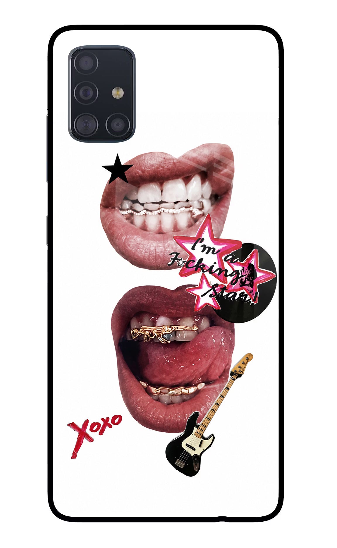 Rockstar Samsung A51 Glass Case
