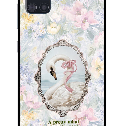 Pretty Mind Pretty Soul Samsung A51 Glass Case Back Cover by Casekaro