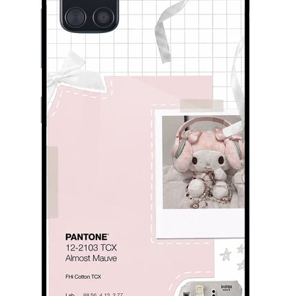 Pantone Asthetic Samsung A51 Glass Case Back Cover by Casekaro