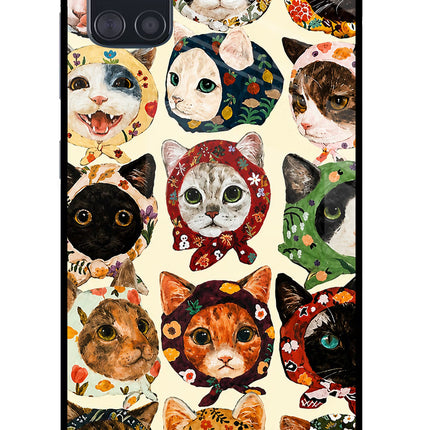 Cool Cat Samsung A51 Glass Case Back Cover by Casekaro