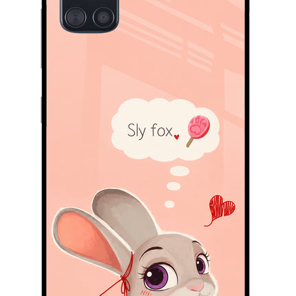 Judy Charm Samsung A51 Glass Case Back Cover by Casekaro