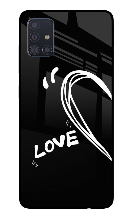 Love Line Samsung A51 Glass Case