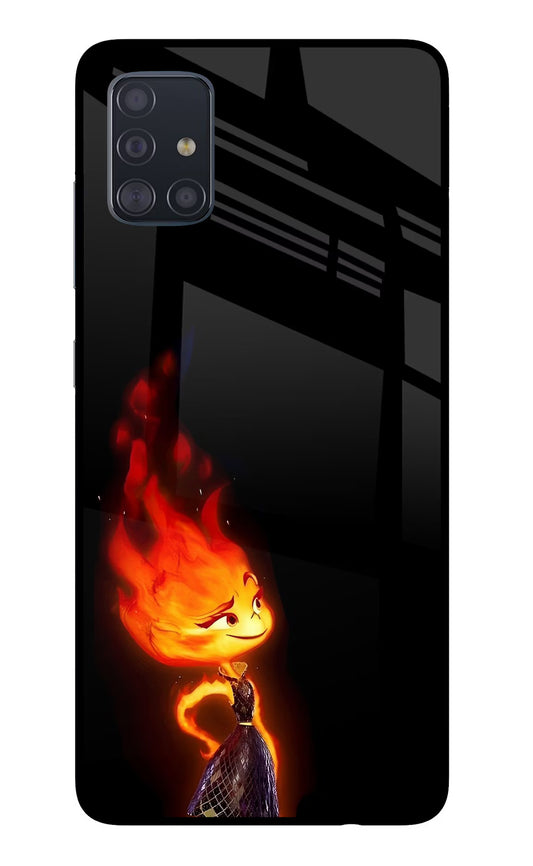 Ember Flame Samsung A51 Glass Case