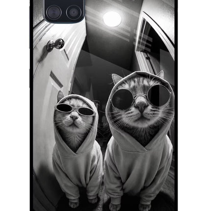 Hood Cats Samsung A51 Glass Case