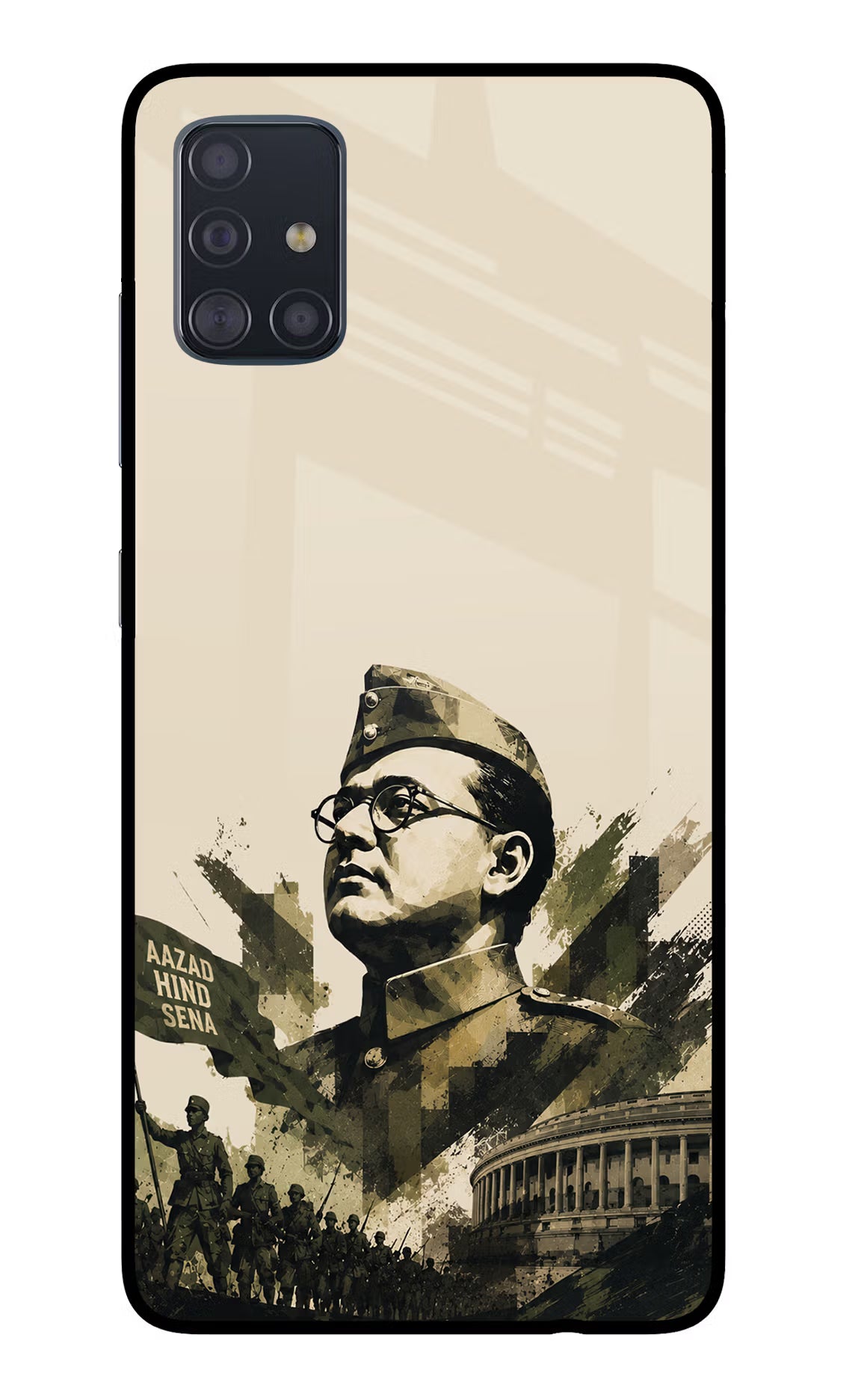 Netaji Rising Samsung A51 Glass Case