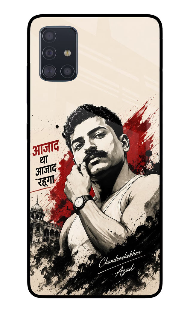 Chandrashekhar Azad Fearless Samsung A51 Glass Case