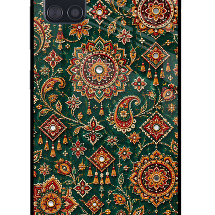 Green Pataka Samsung A51 Glass Case