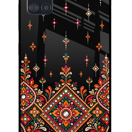 Noir Mehfil Samsung A51 Glass Case