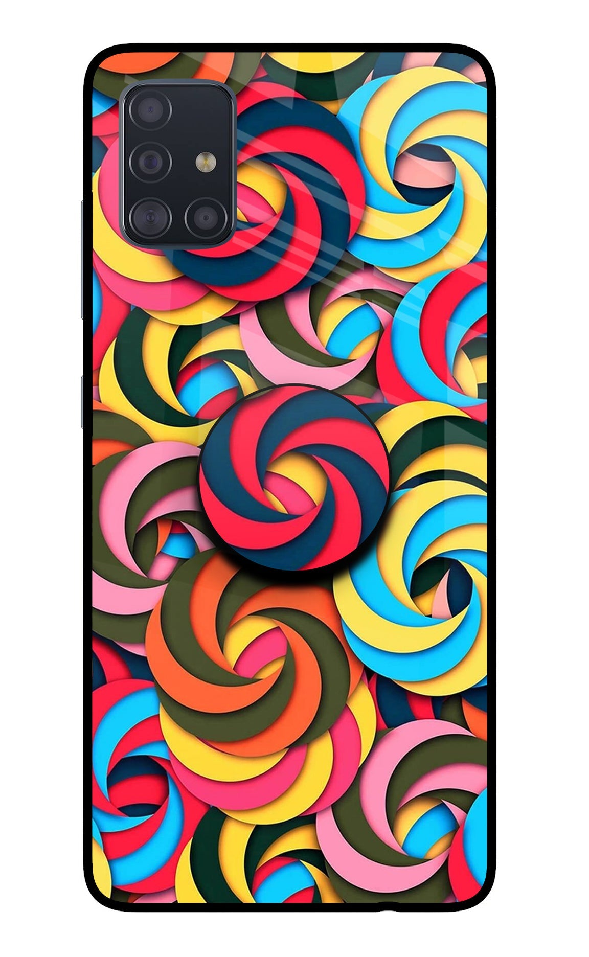 Spiral Pattern Samsung A51 Pop Case