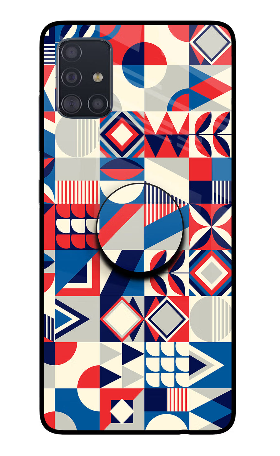 Colorful Pattern Samsung A51 Pop Case, Glass case