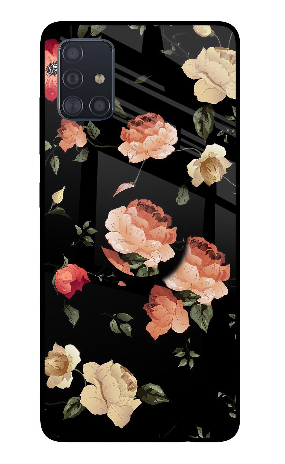 Flowers Samsung A51 Glass Case