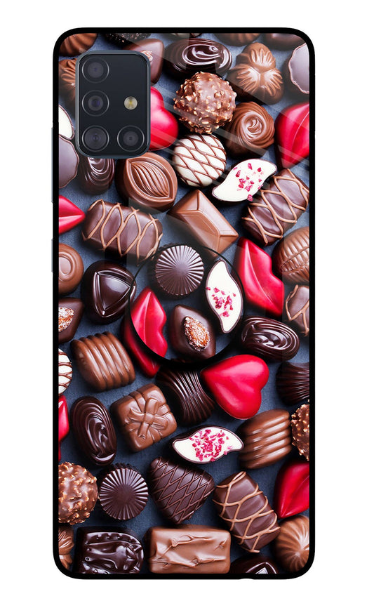 Chocolates Samsung A51 Glass Case