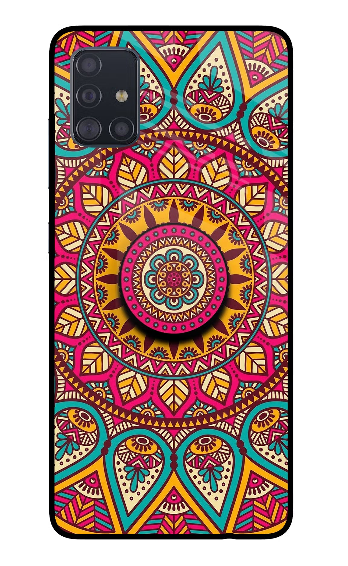 Mandala Samsung A51 Pop Case by Casekaro