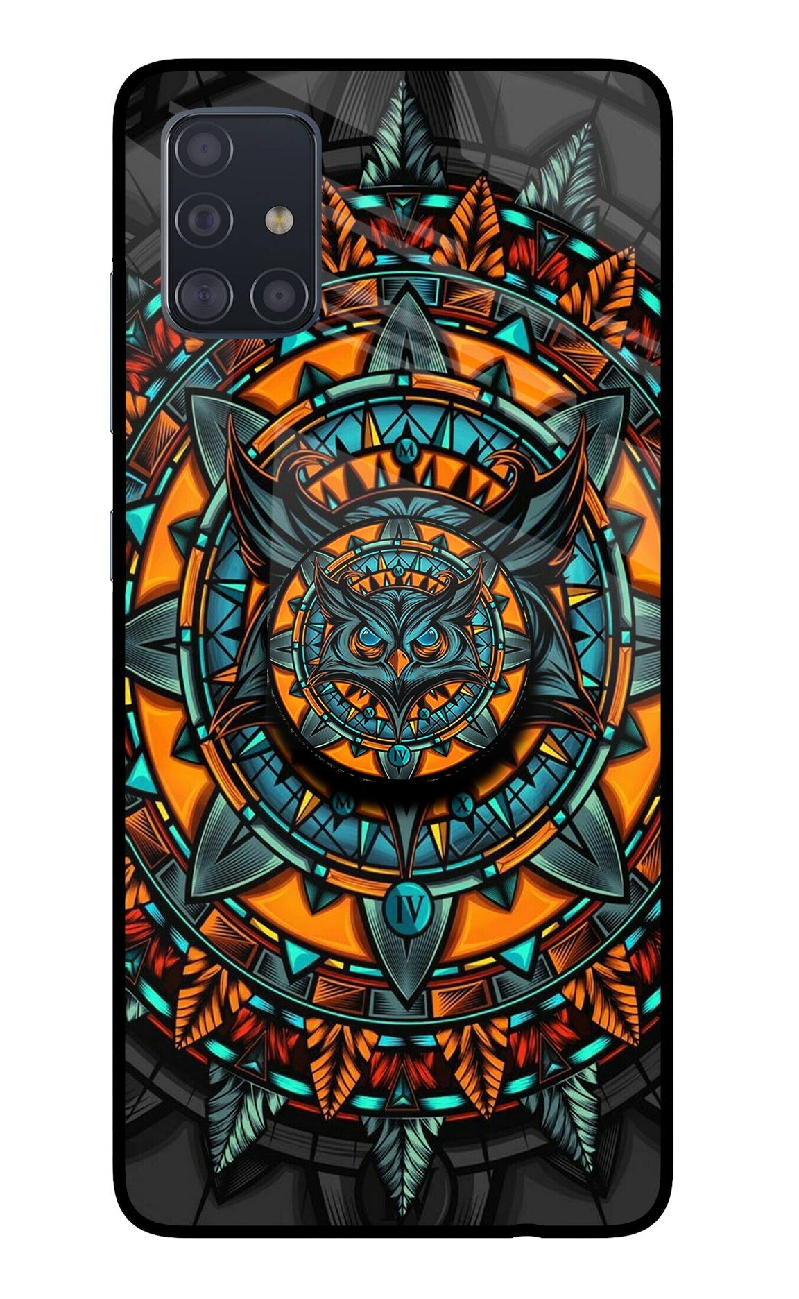 Angry Owl Samsung A51 Glass Case