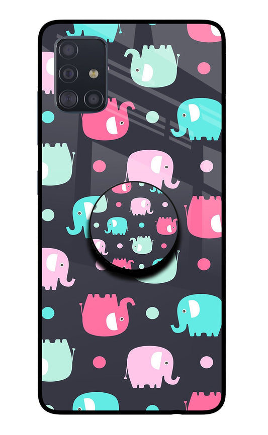 Baby Elephants Samsung A51 Glass Case