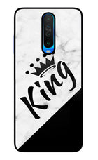 King Poco X2 Glass Case Back Cover by Casekaro
