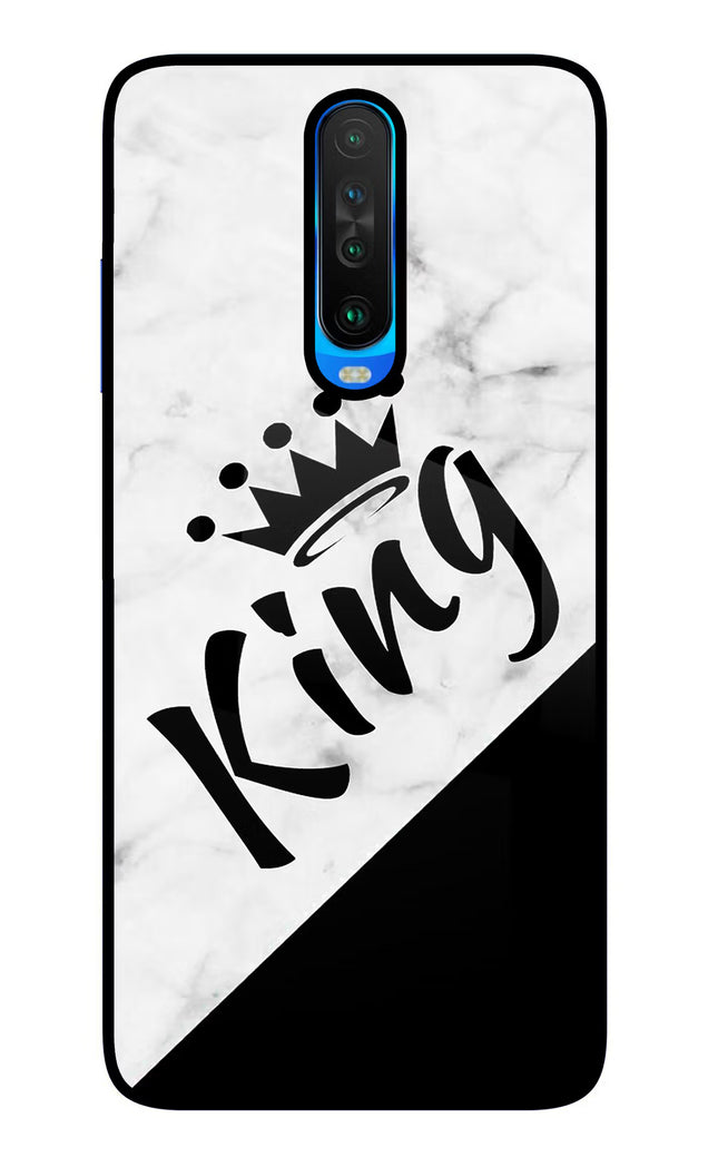 King Poco X2 Glass Case Back Cover by Casekaro