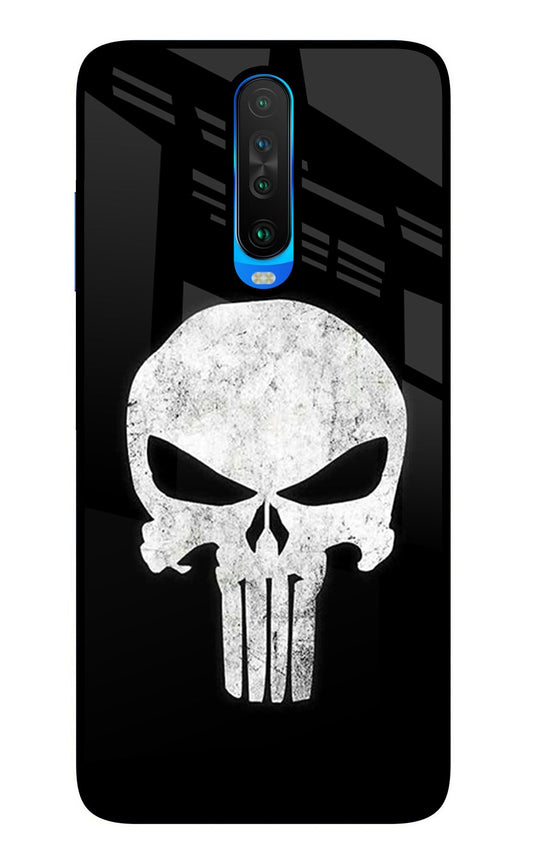 Punisher Skull Poco X2 Glass Case