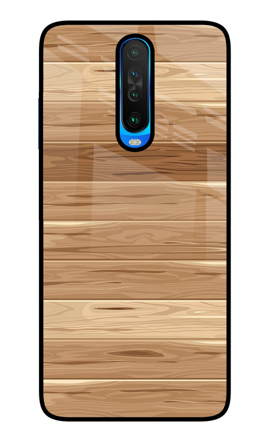 Wooden Vector Poco X2 Glass Case