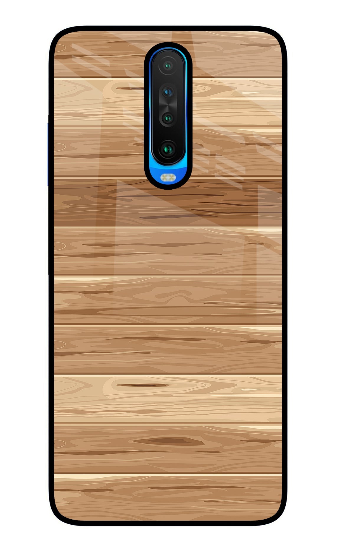 Wooden Vector Poco X2 Back Cover