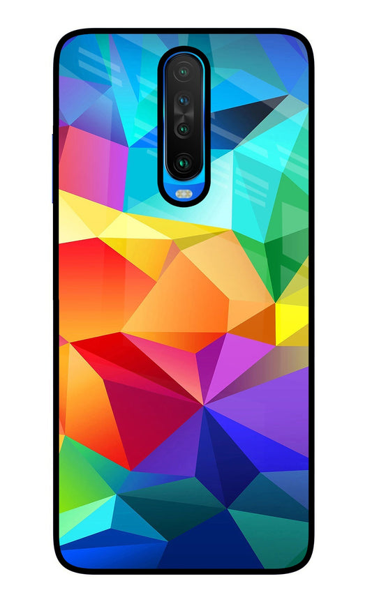 Abstract Pattern Poco X2 Glass Case
